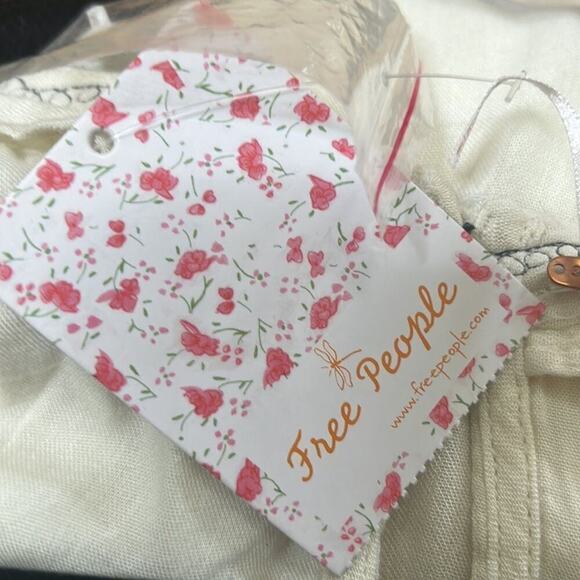 FREE PEOPLE EMBROIDERY IVORY JUMPSUIT SIZE M - Picture 9 of 12